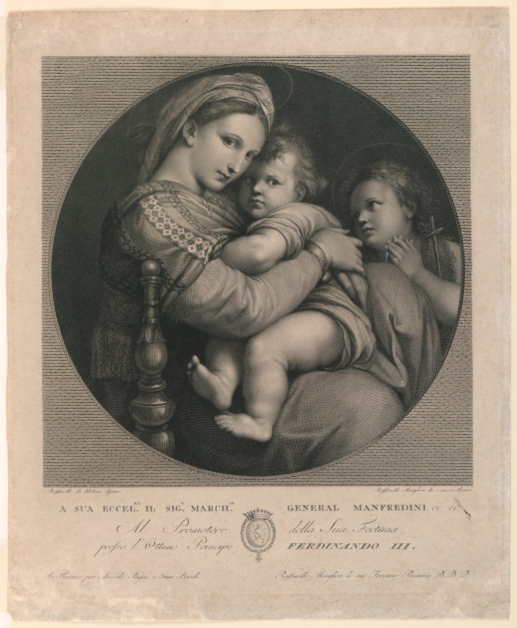 Die Madonna della Sedia von Raphael Morghen