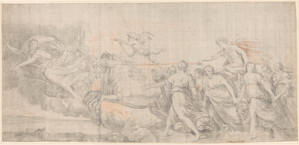Darstellung von Guido Renis Aurora von Raphael Morghen