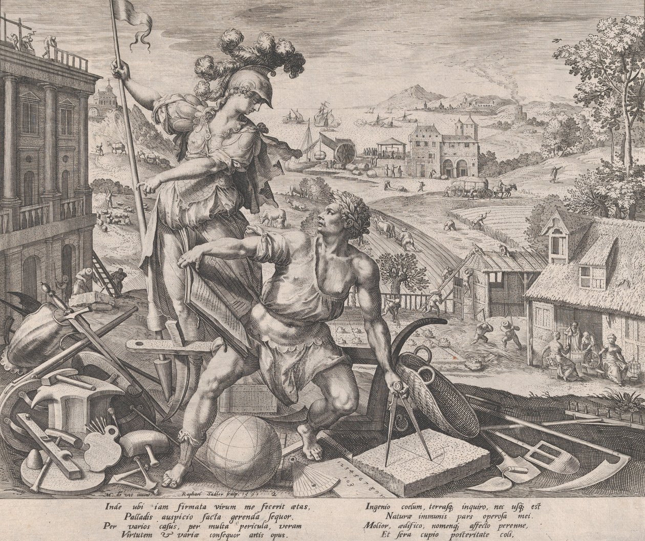 Arbeit, 1591 von Raphael Sadeler