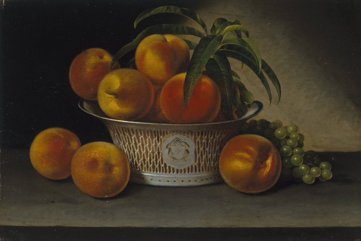 Stillleben mit Pfirsichen von Raphaelle Peale