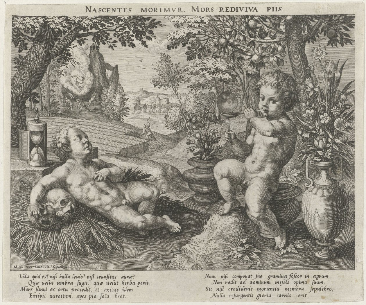Allegorie der Vergänglichkeit von Raphaël Sadeler (I)
