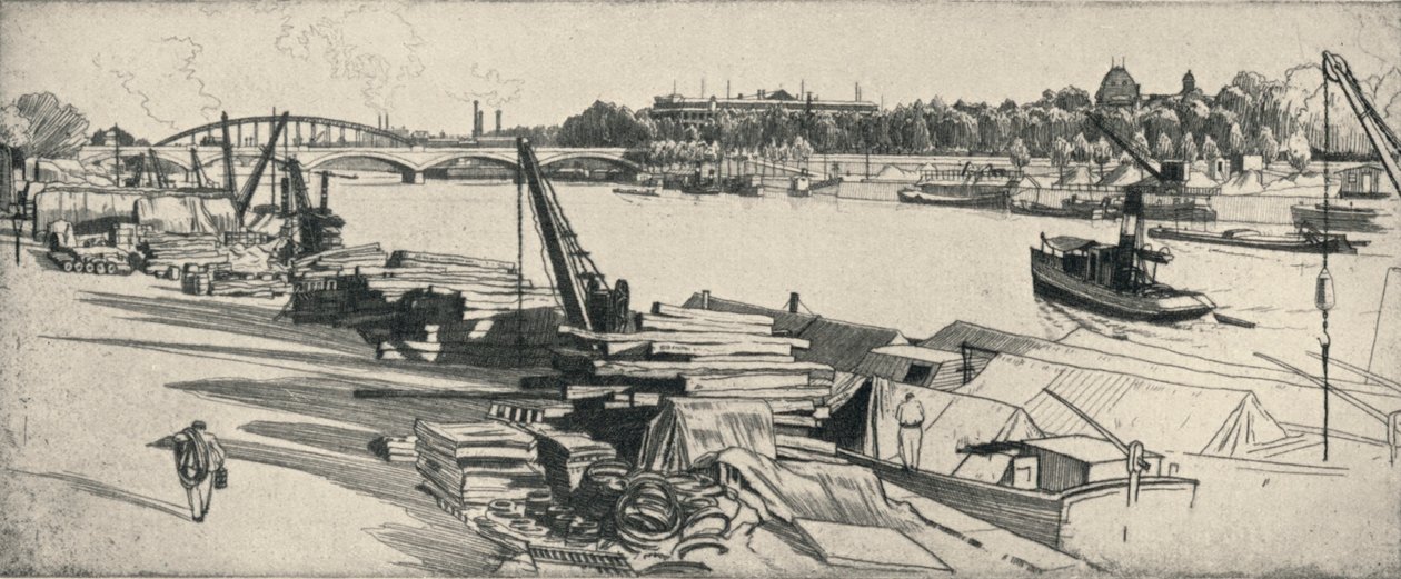 Der Hafen Henri IV, 1915 von Raymond Ray Jones
