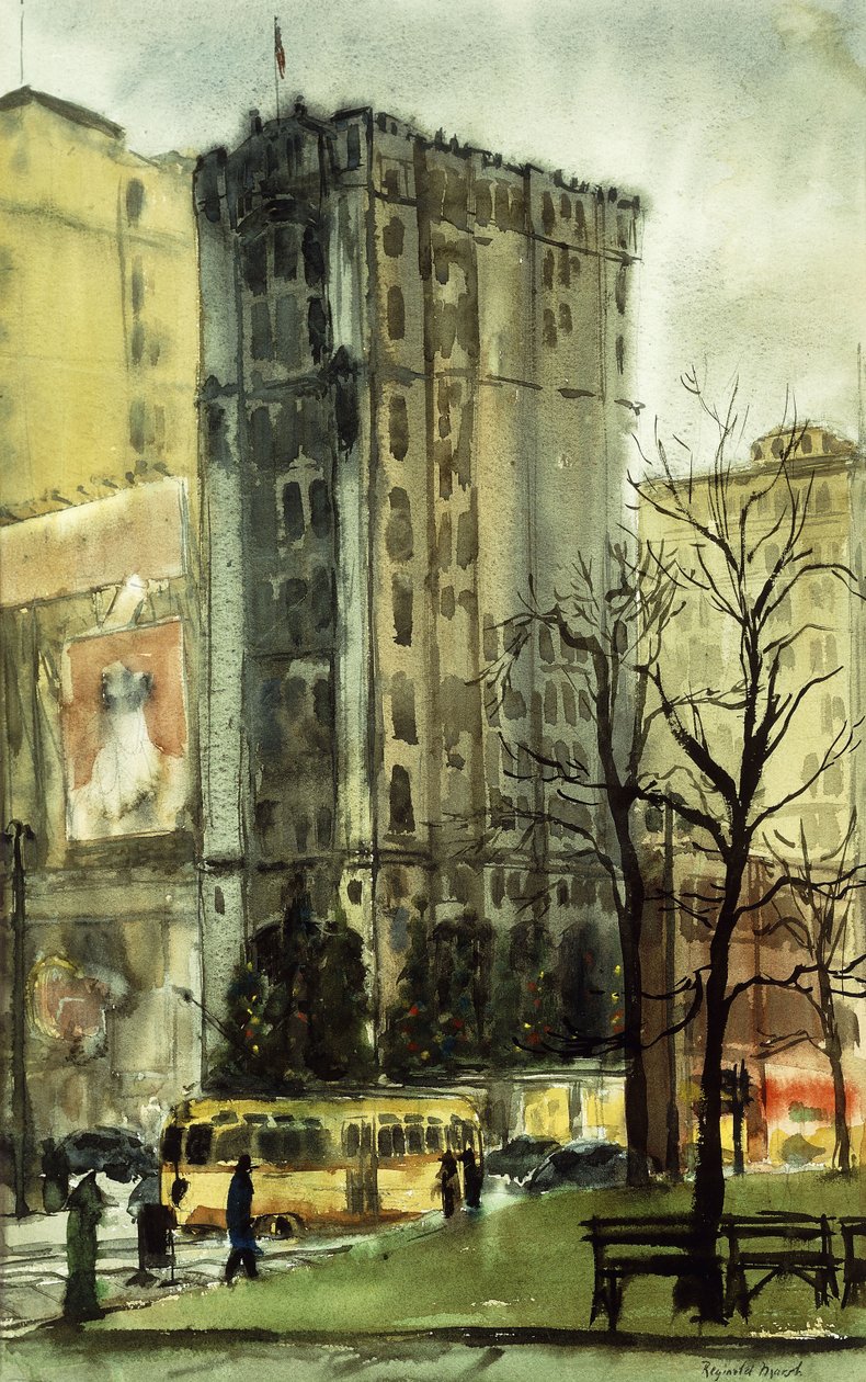 Ein regnerischer Tag in New York von Reginald Marsh