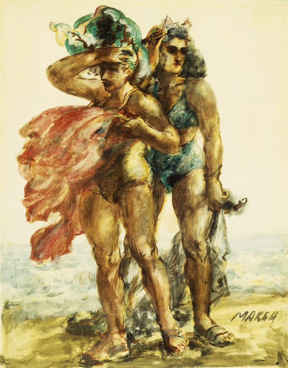 Muskel Frau von Reginald Marsh