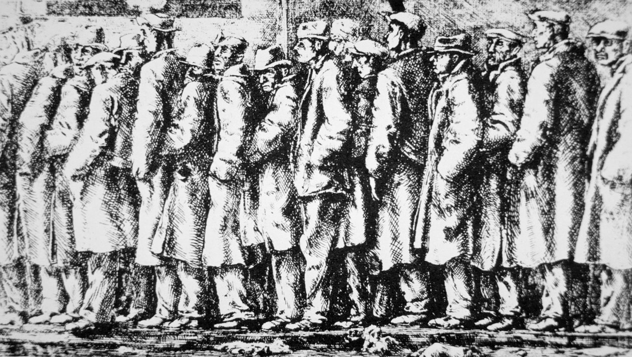 Die Brotschlange von Reginald Marsh