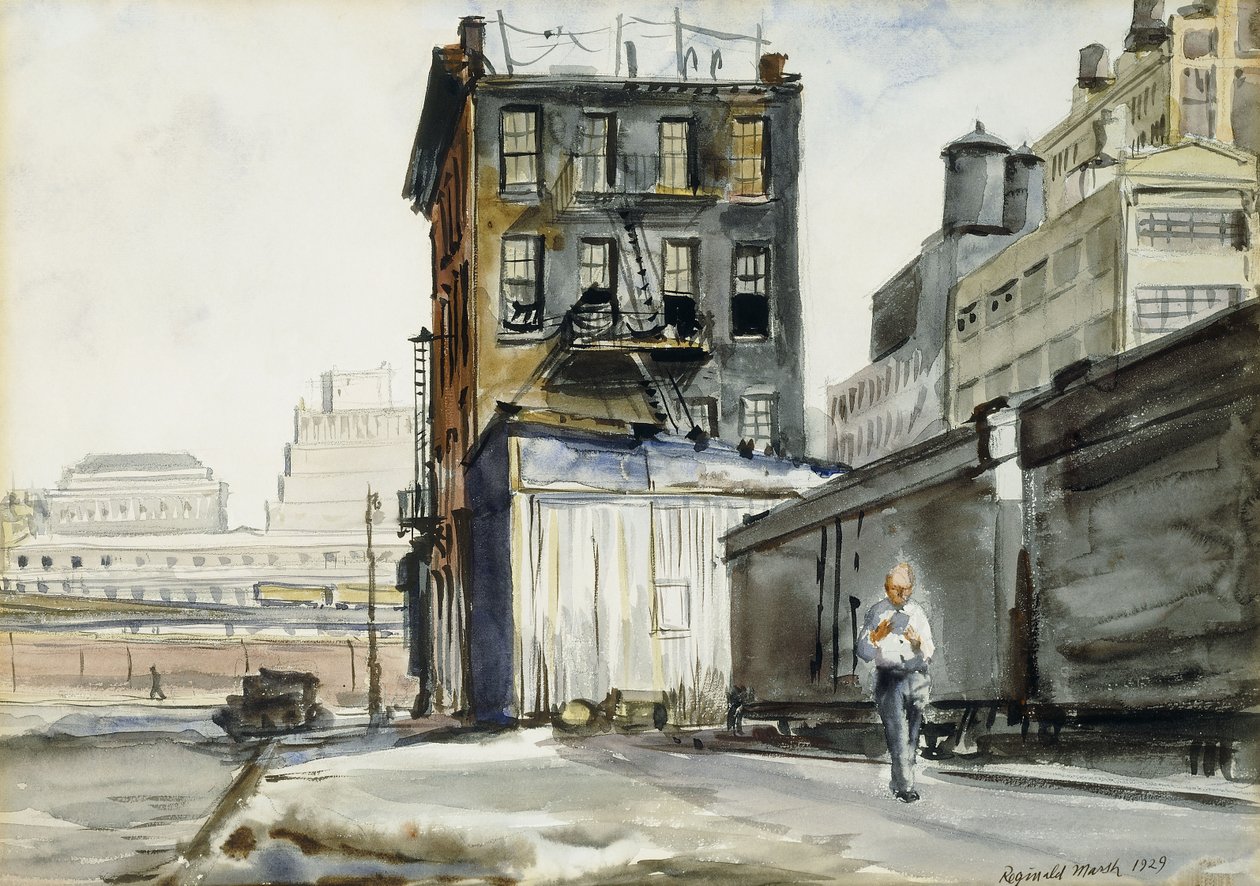 Bahnhöfe, New York von Reginald Marsh