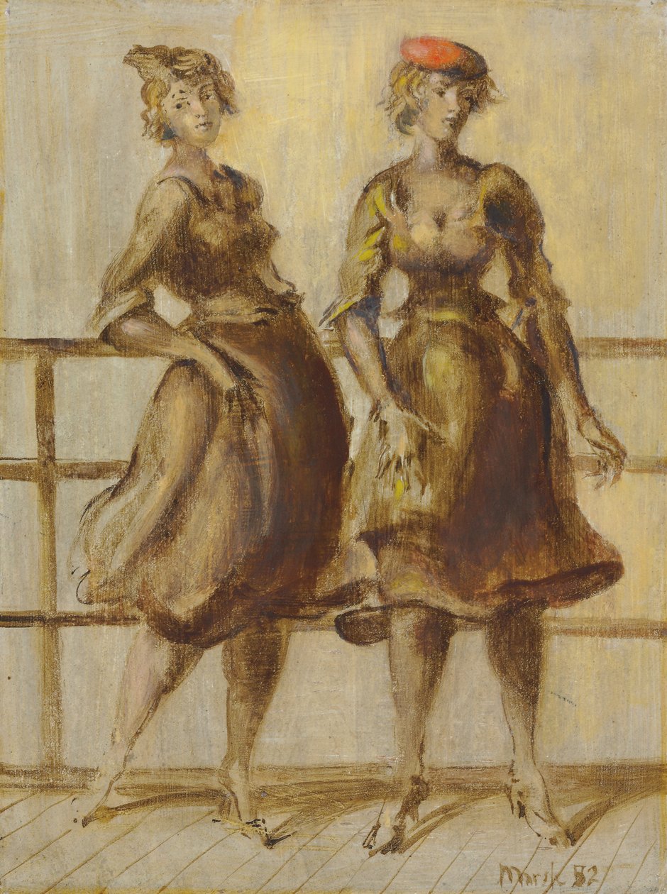 Zwei Frauen von Reginald Marsh