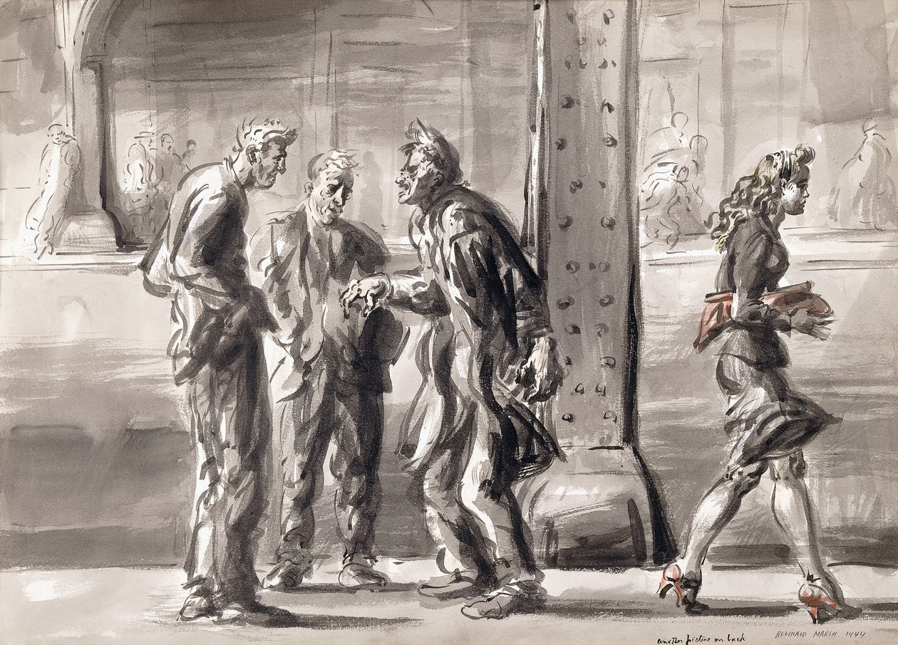 Unter der El von Reginald Marsh