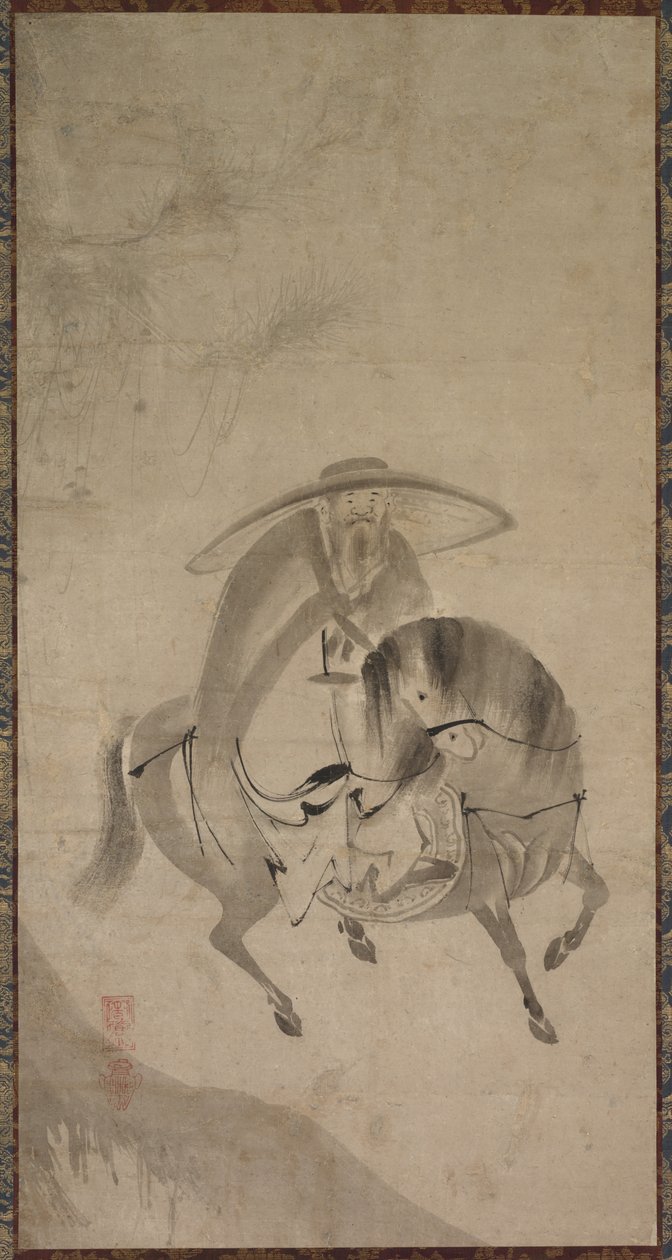 Su Dongpo reitet auf einem Esel von Reietsu
