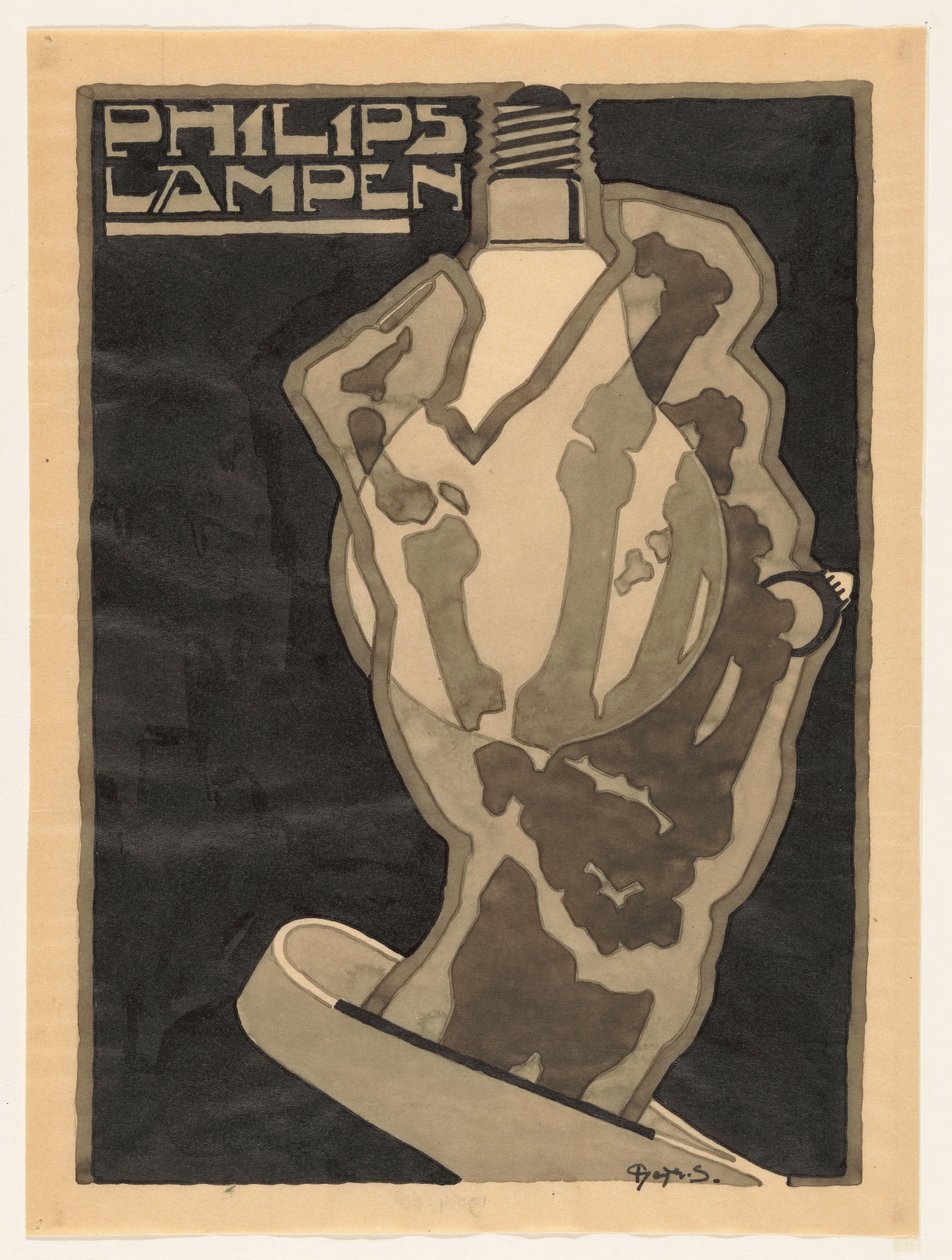 Philips Lampen von Reijer Stolk (signed by artist)