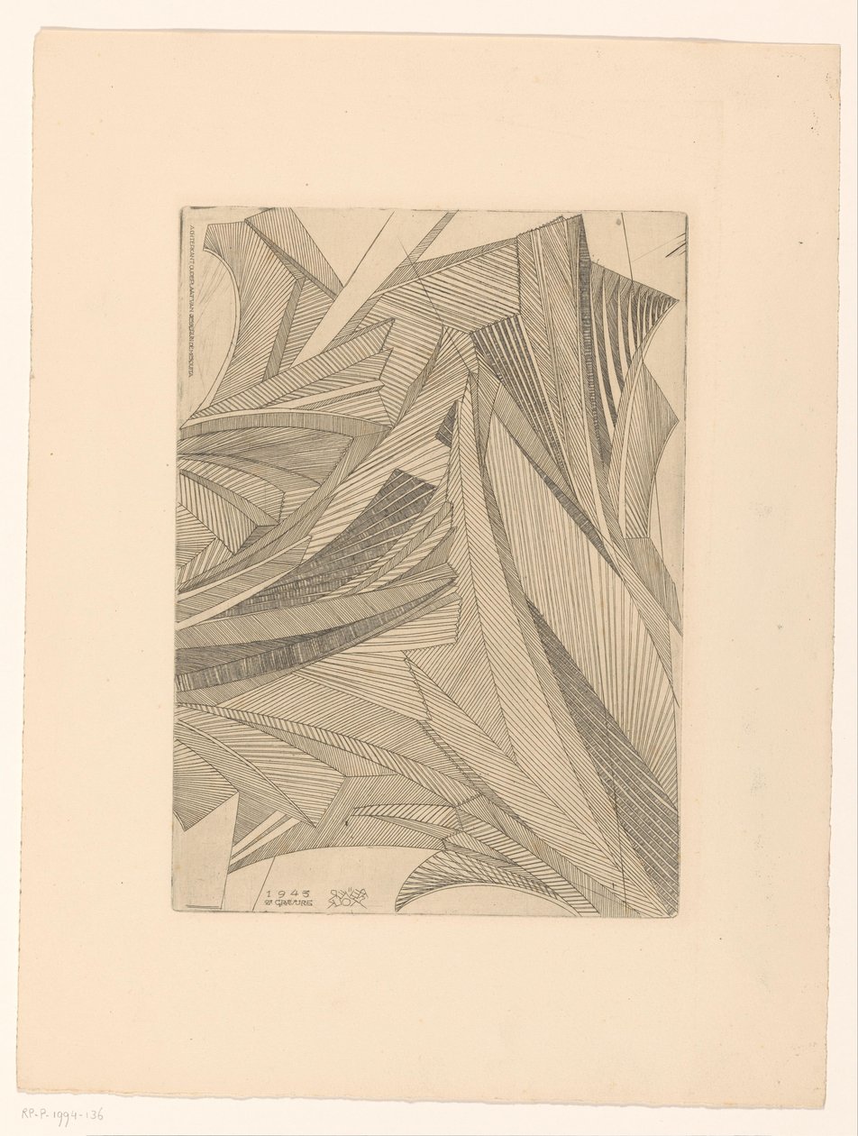 Geometrische Muster von Eisblumen von Reijer Stolk