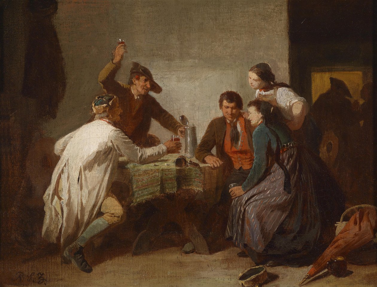 Fröhliche Wirtshausrunde von Reinhard Sebastian Zimmermann