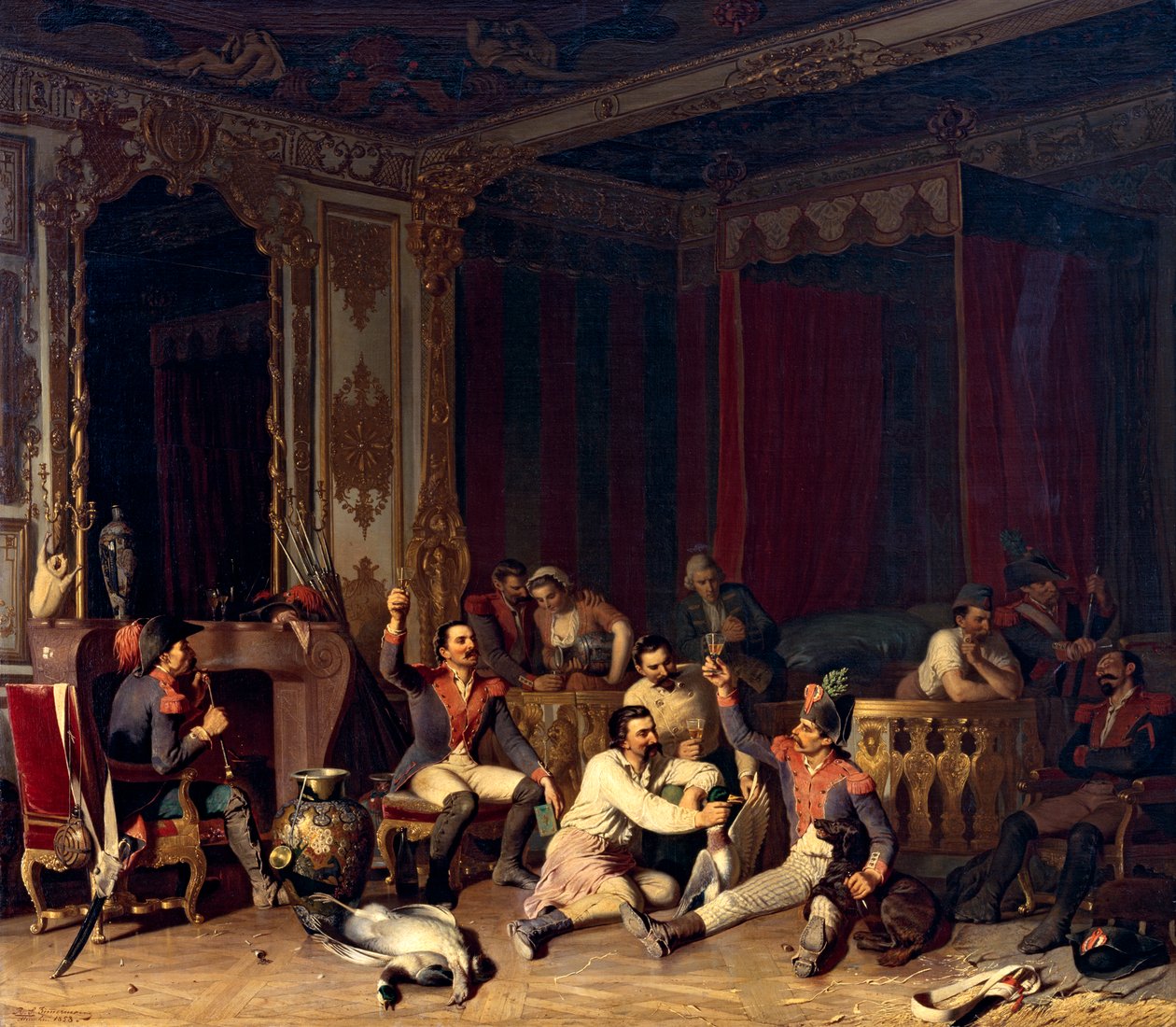 Einquartierung französischer Soldaten von Reinhard Sebastian Zimmermann