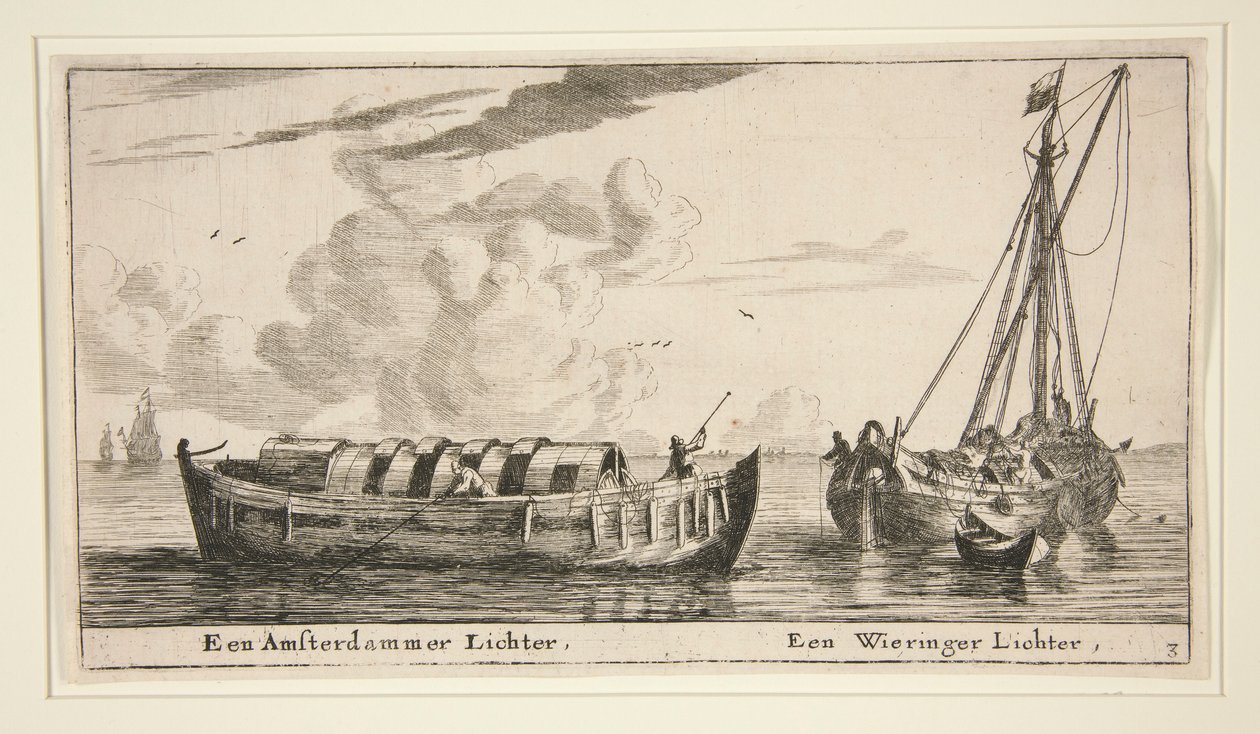 Zwei Boote von Reinier Nooms