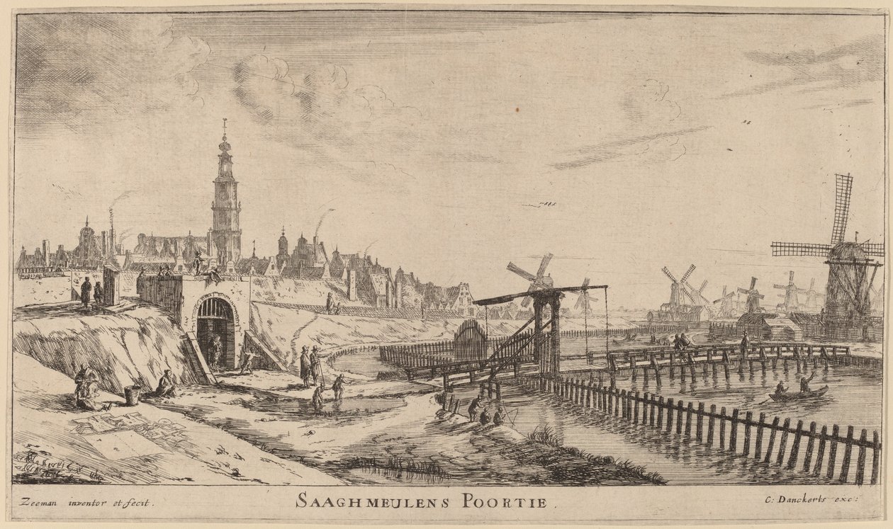 Zaagmolen-Tor von Reinier Nooms, called Zeeman