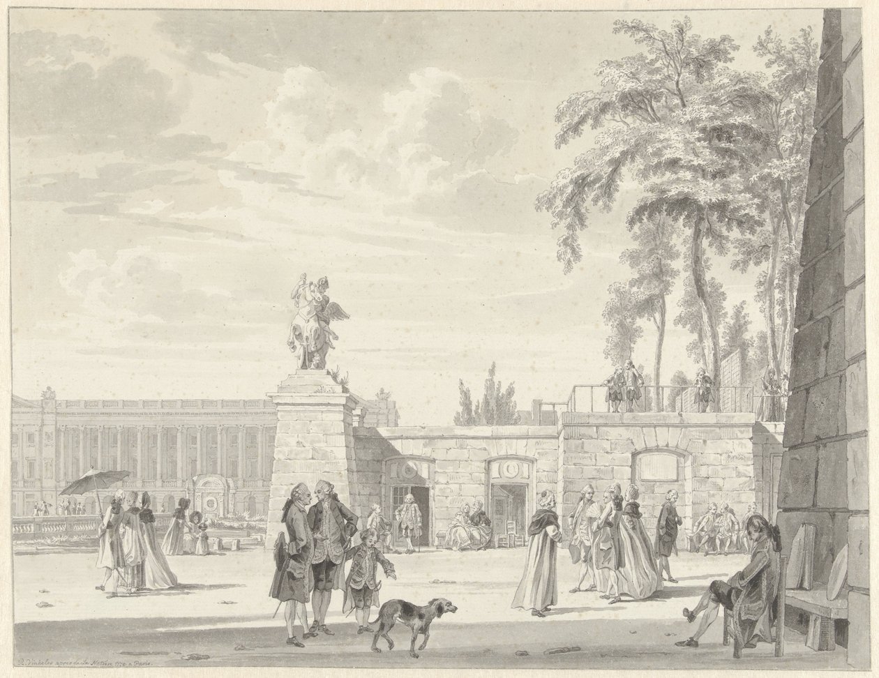 Die Tuilerien in Paris von Reinier Vinkeles (I)