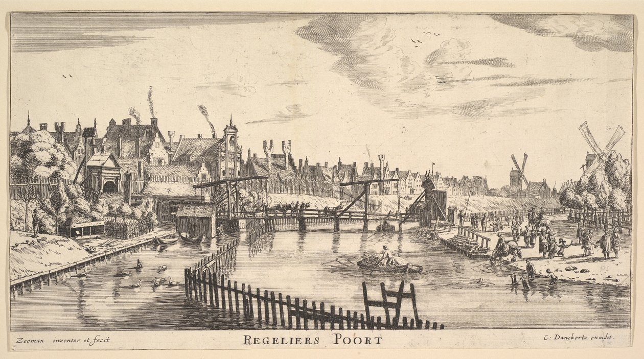 Regeliers Poort, Mitte des 17. Jahrhunderts von Reinier Zeeman