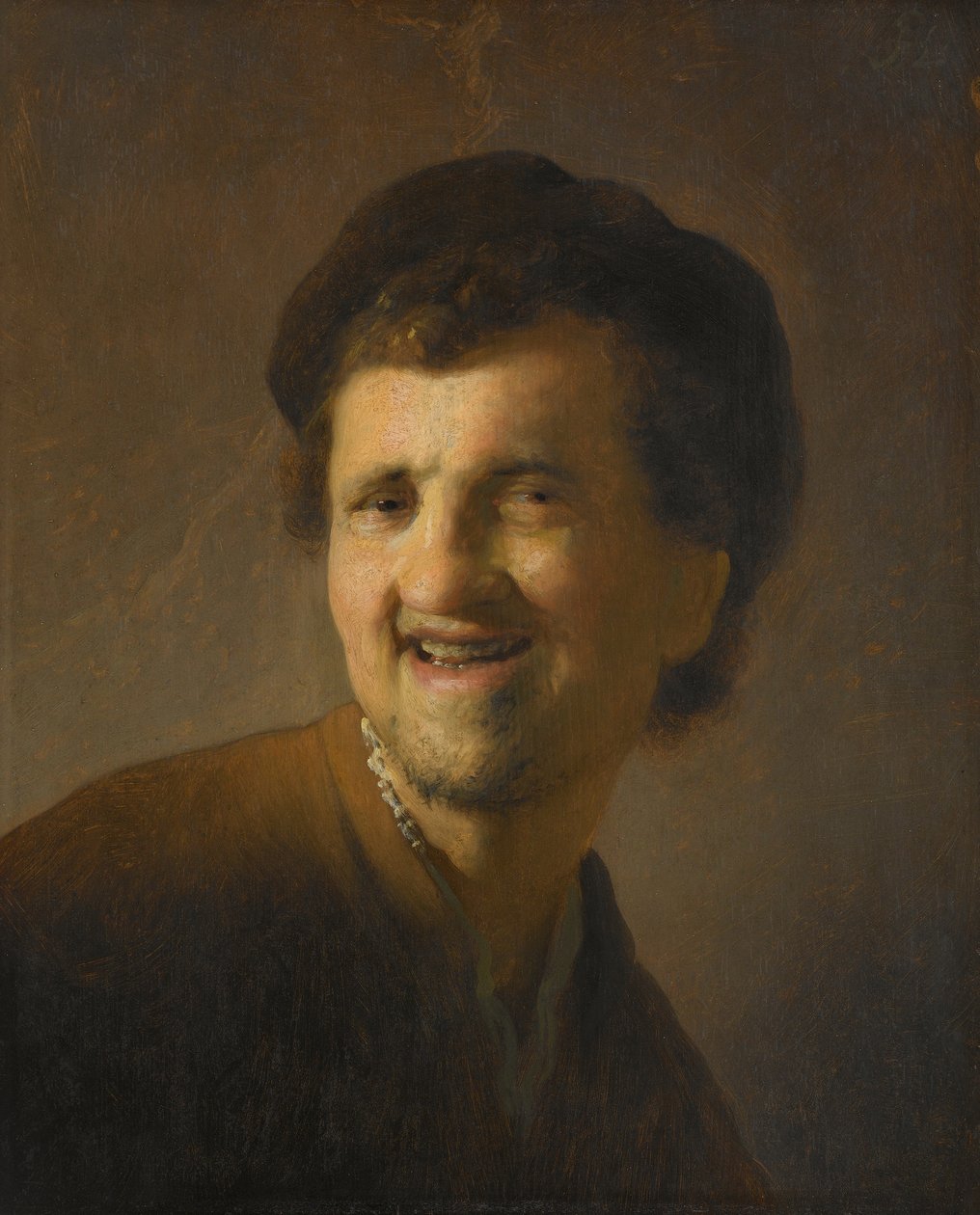 Büste eines lachenden jungen Mannes von Rembrandt van Rijn