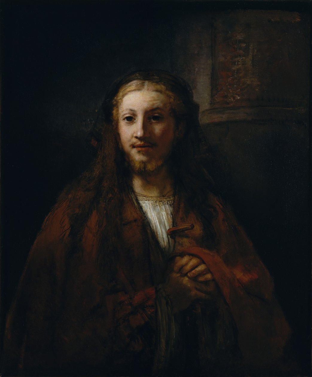 Christus mit einem Stab von Rembrandt van Rijn