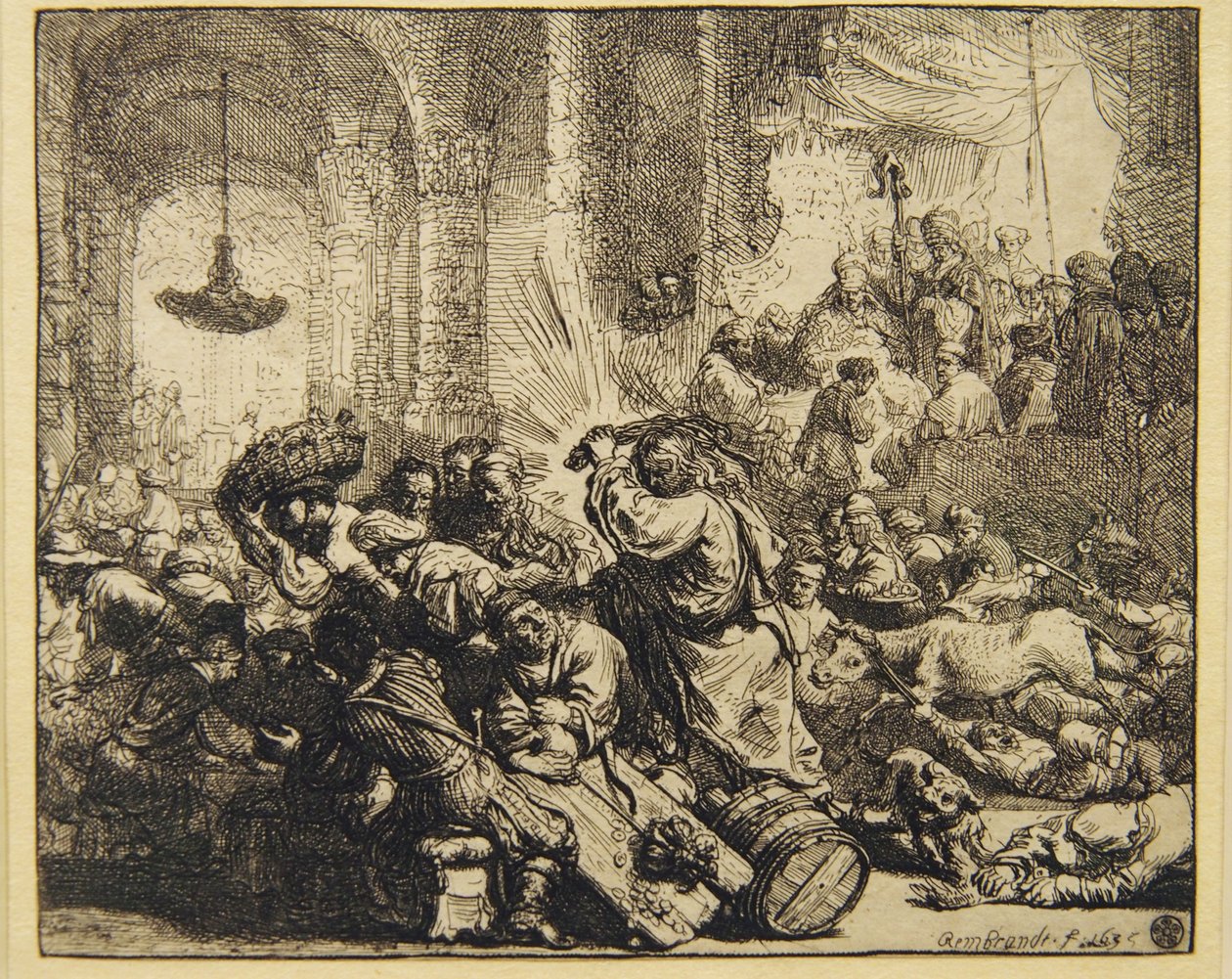 Christus vertreibt die Geldwechsler aus dem Tempel von Rembrandt van Rijn