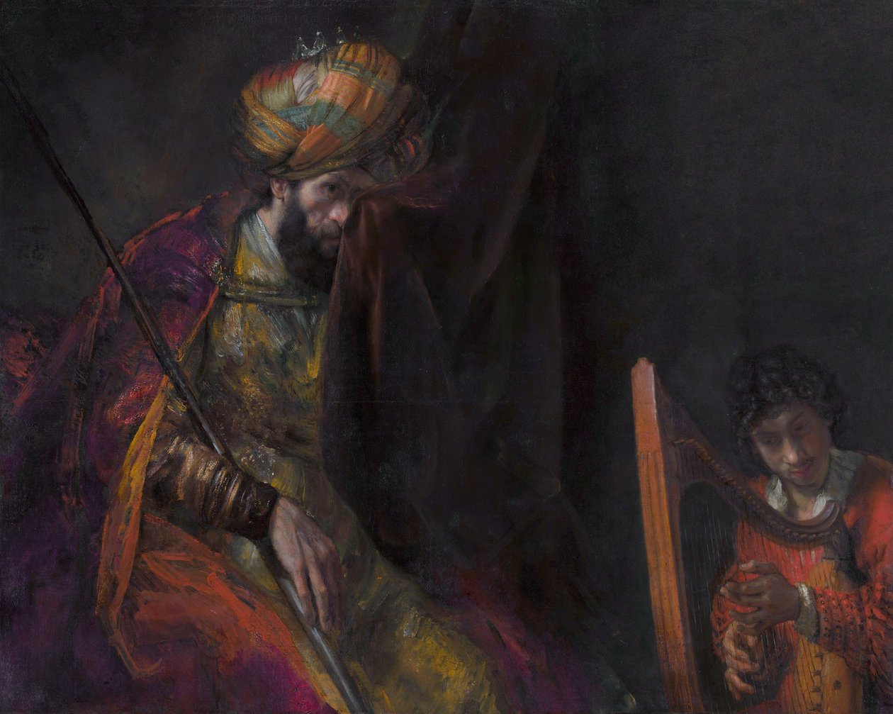 Saul und David von Rembrandt van Rijn