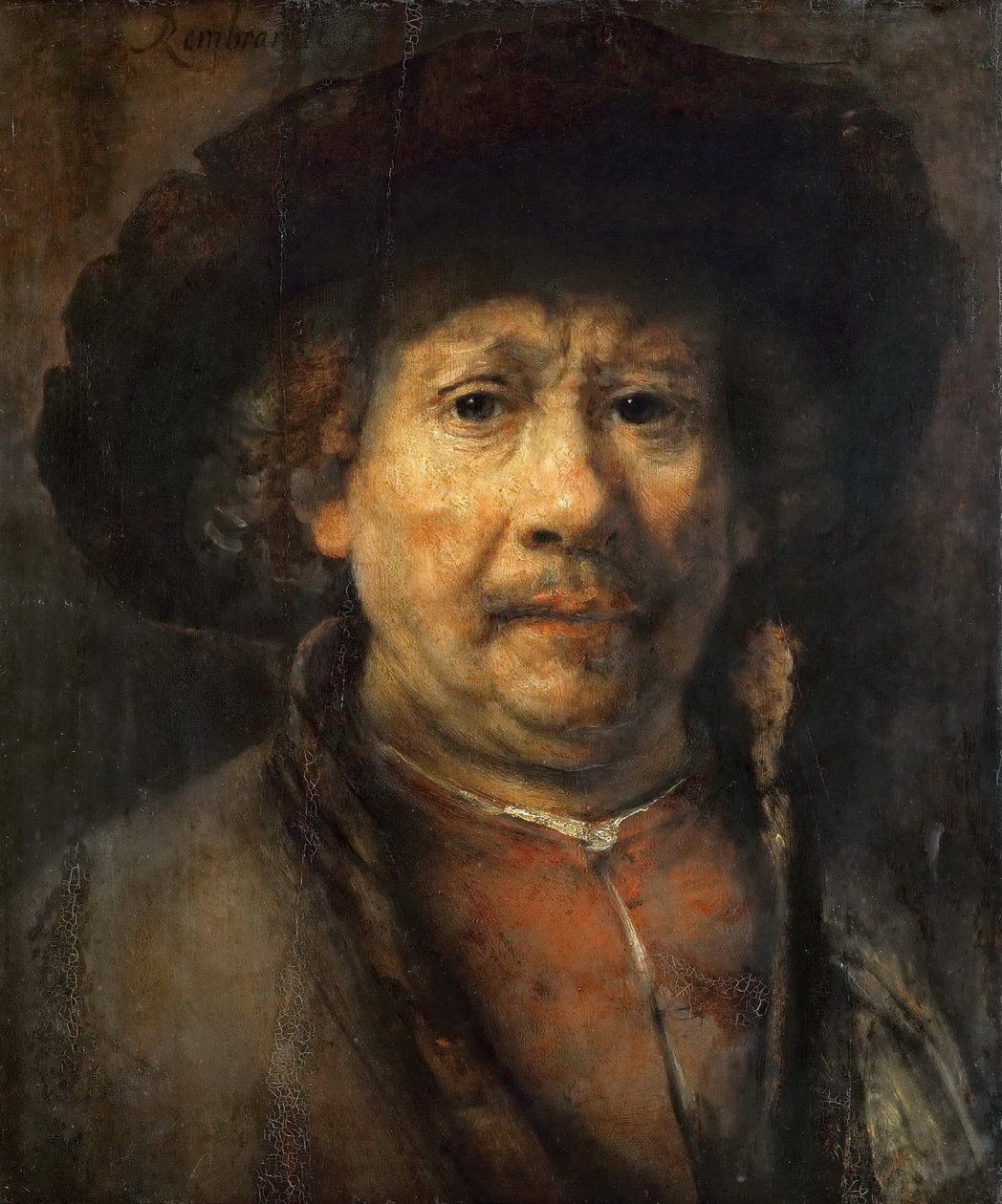 Selbstporträt mit Barett von Rembrandt van Rijn