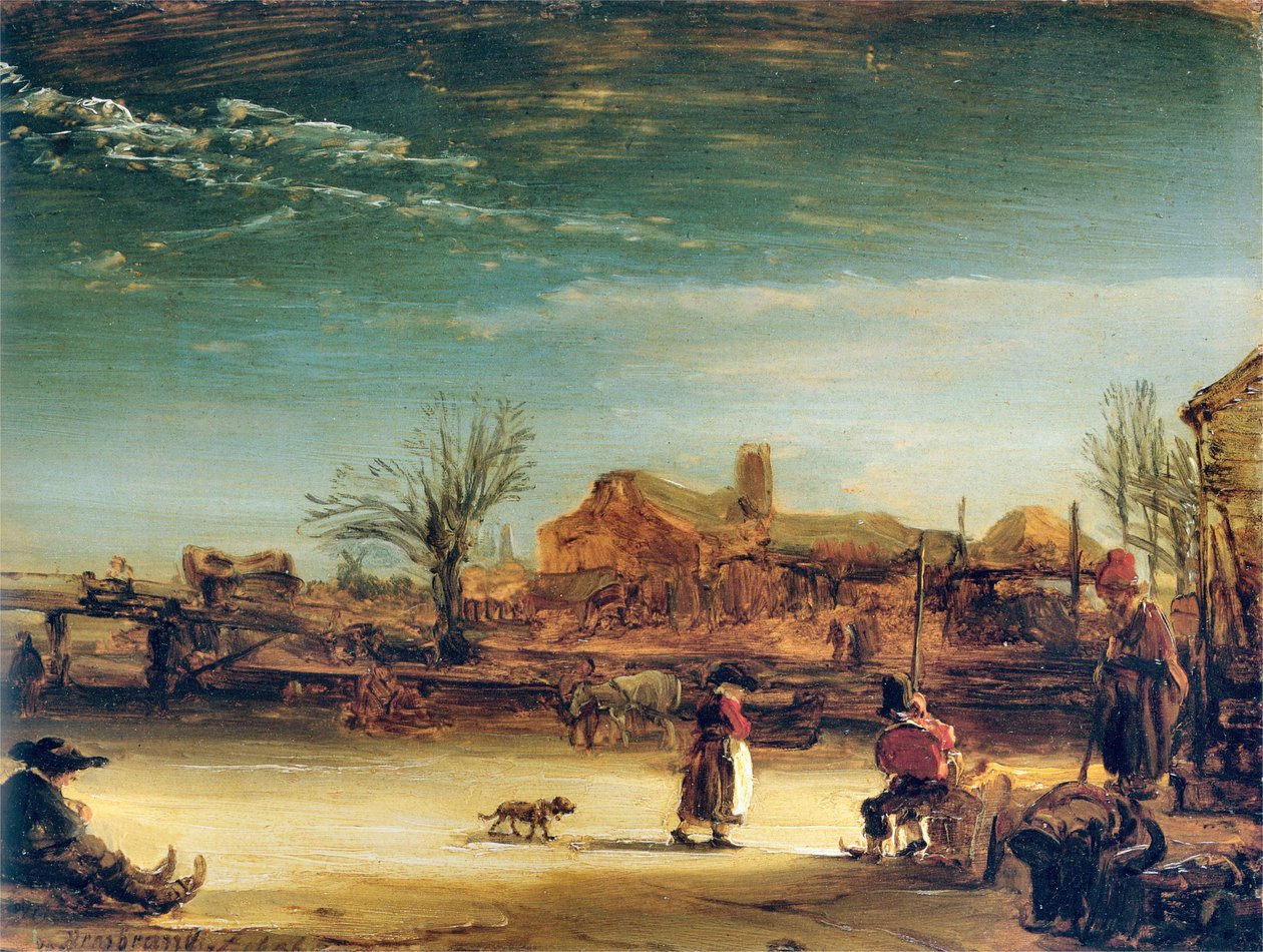 Winterlandschaft von Rembrandt van Rijn