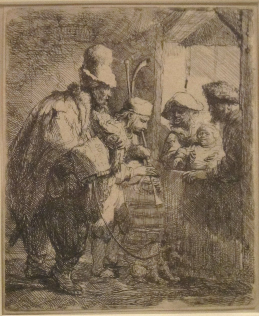 Die umherziehenden Musiker von Rembrandt