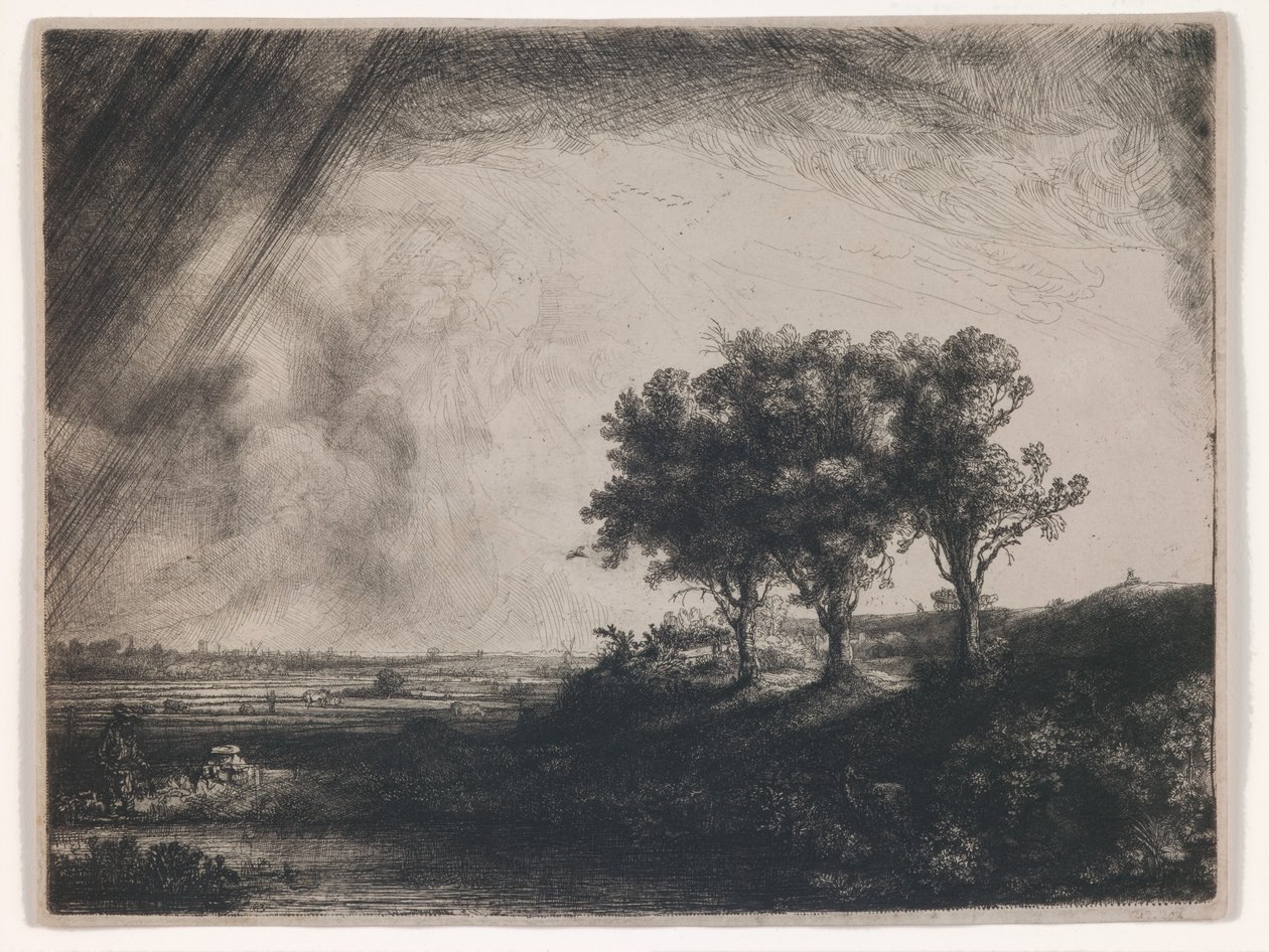 Die drei Bäume von Rembrandt Harmensz. van Rijn