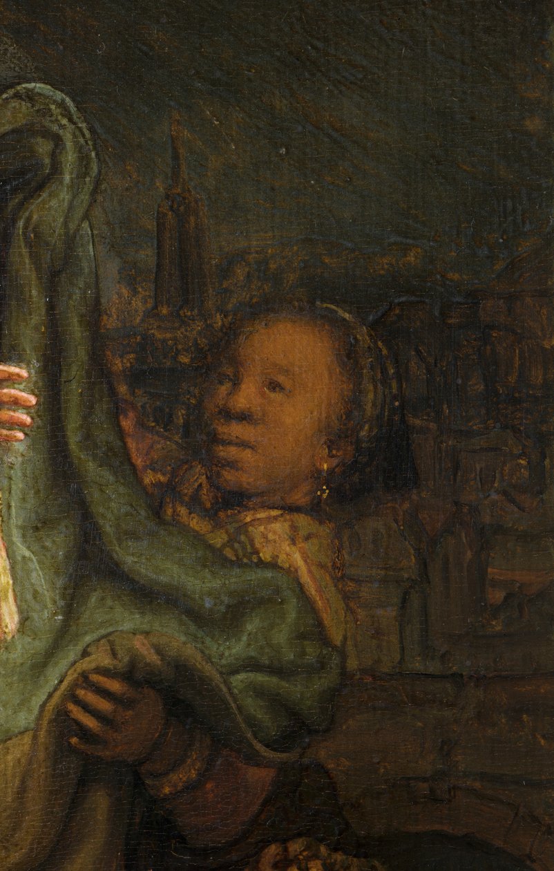 Die Heimsuchung (Detail) von Rembrandt van Rijn