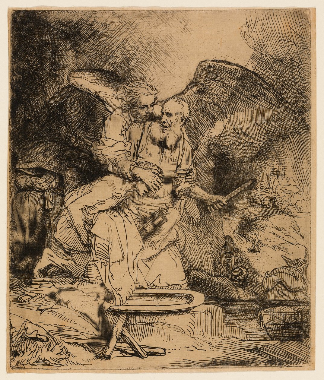Abrahams Opfer von Rembrandt van Rijn