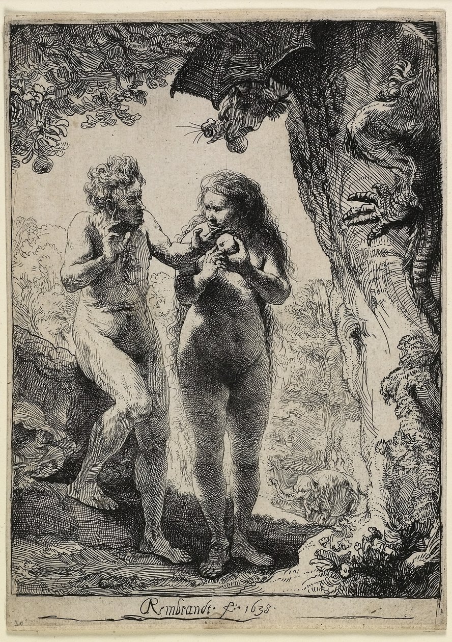 Adam und Eva von Rembrandt van Rijn