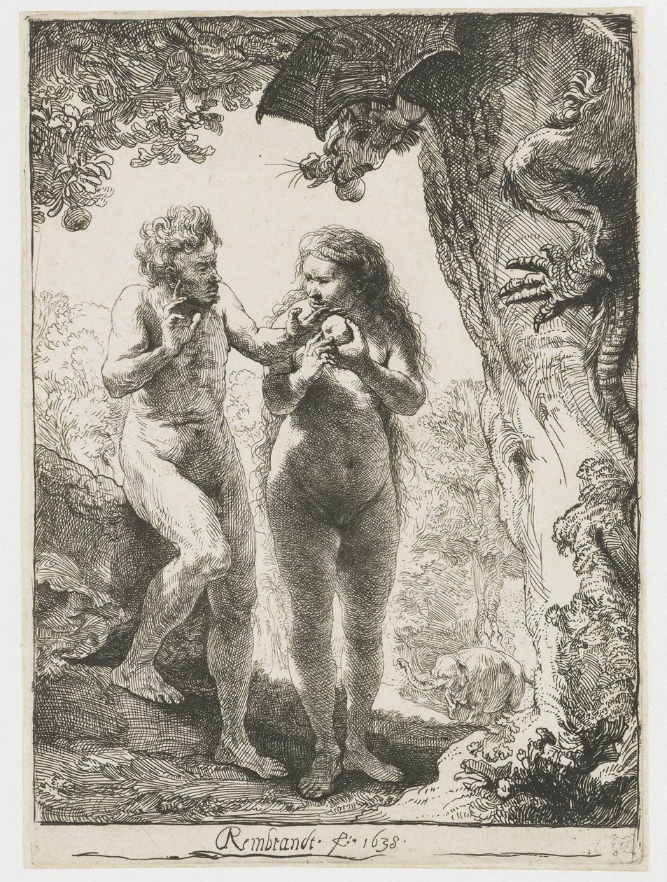 Adam und Eva von Rembrandt van Rijn