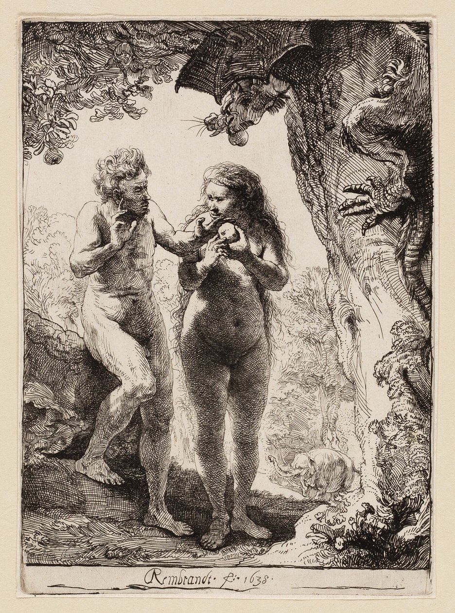 Adam und Eva von Rembrandt van Rijn