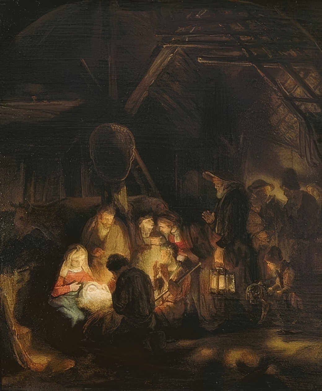 Anbetung der Hirten von Rembrandt van Rijn