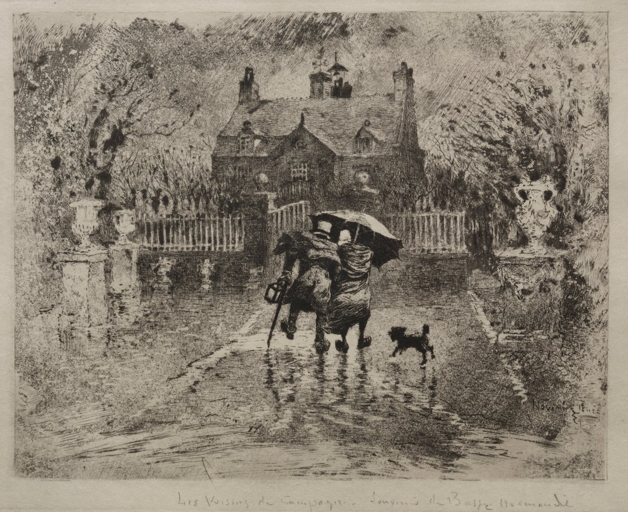 Ländliche Nachbarn von Rembrandt van Rijn