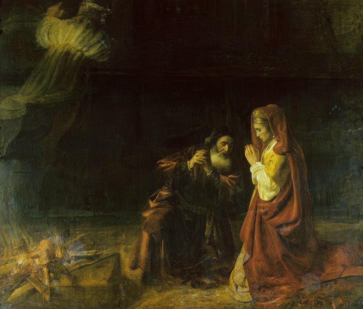 Das Opfer Manoahs von Rembrandt van Rijn