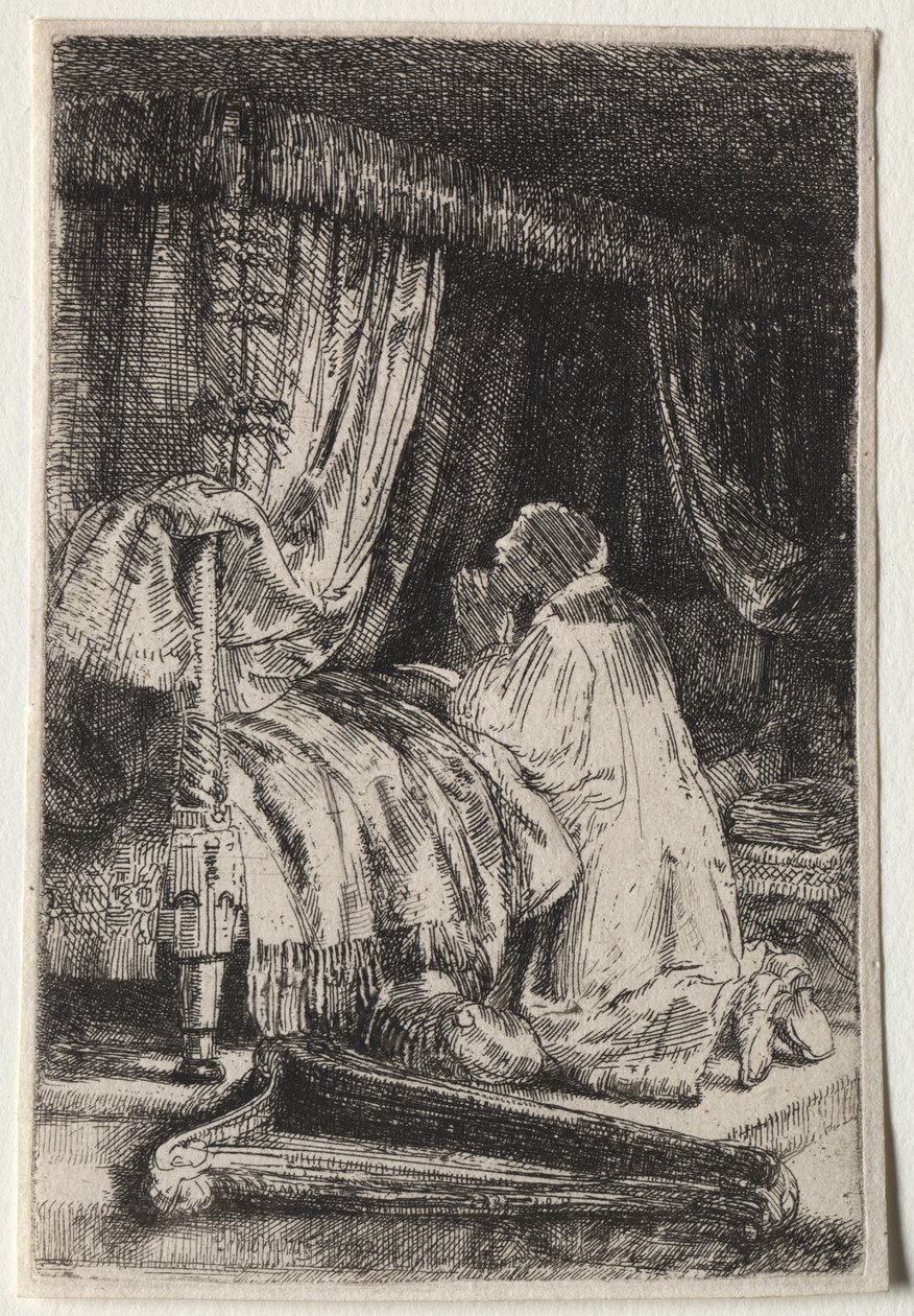 David im Gebet von Rembrandt van Rijn