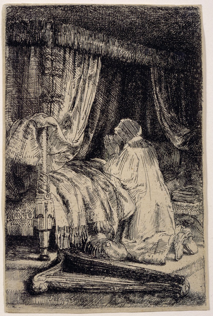 David im Gebet von Rembrandt van Rijn