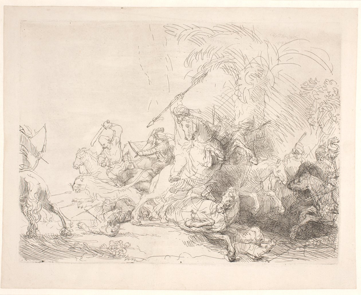 Die große Löwenjagd von Rembrandt van Rijn