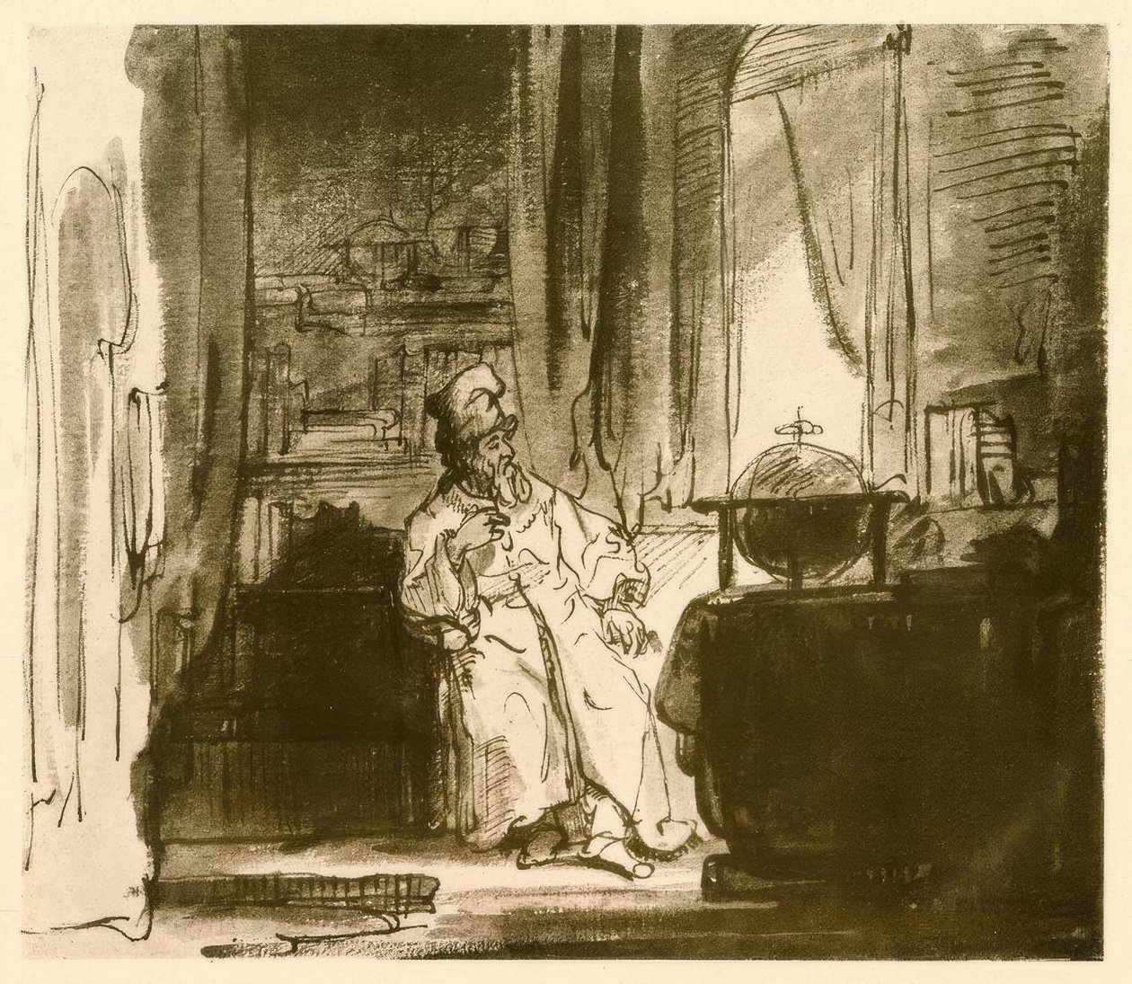 Der Philosoph von Rembrandt van Rijn
