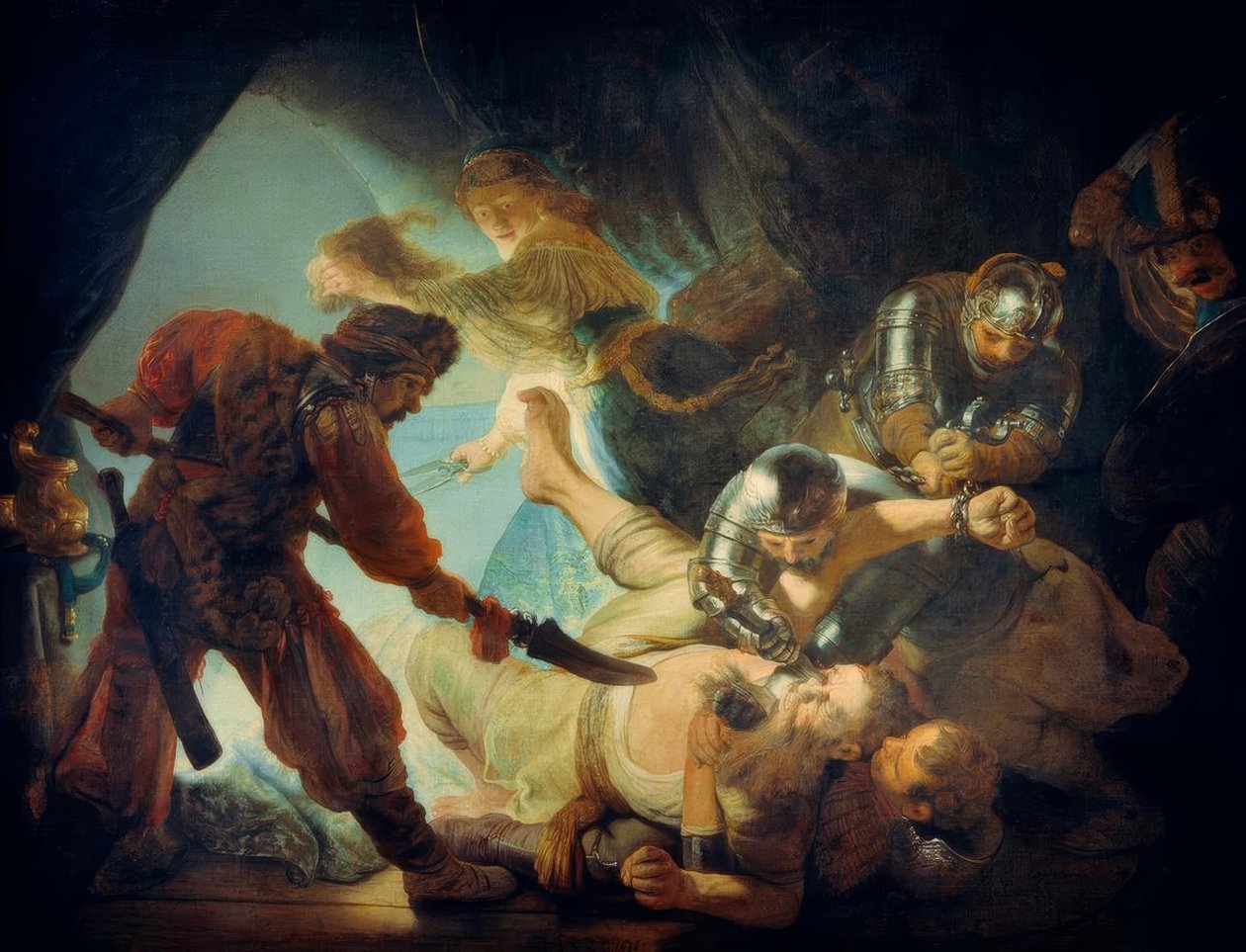 Die Blendung Simsons von Rembrandt van Rijn