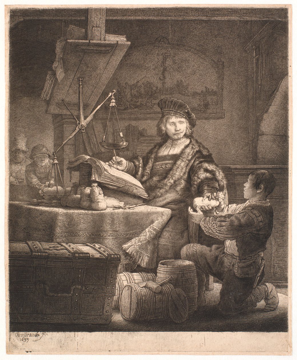 Jan Uytenbogaert, "Der Goldwäger" von Rembrandt van Rijn