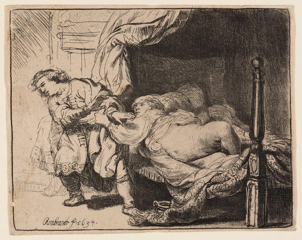 Joseph und die Frau des Potiphar von Rembrandt van Rijn