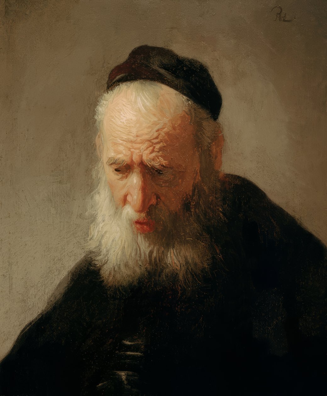 Kopf eines alten Mannes von Rembrandt van Rijn
