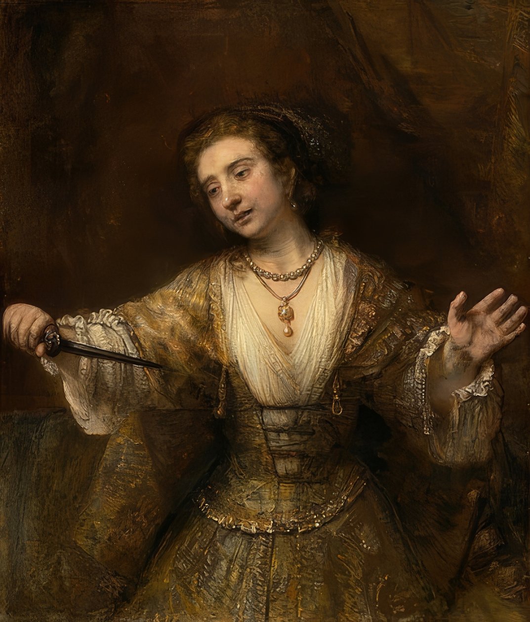 Lukretia. 1664 von Rembrandt van Rijn