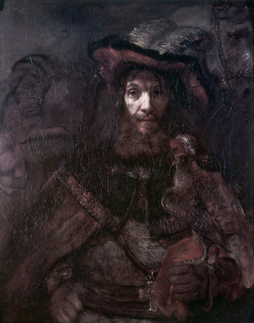 Reiter mit einem Falken von Rembrandt van Rijn