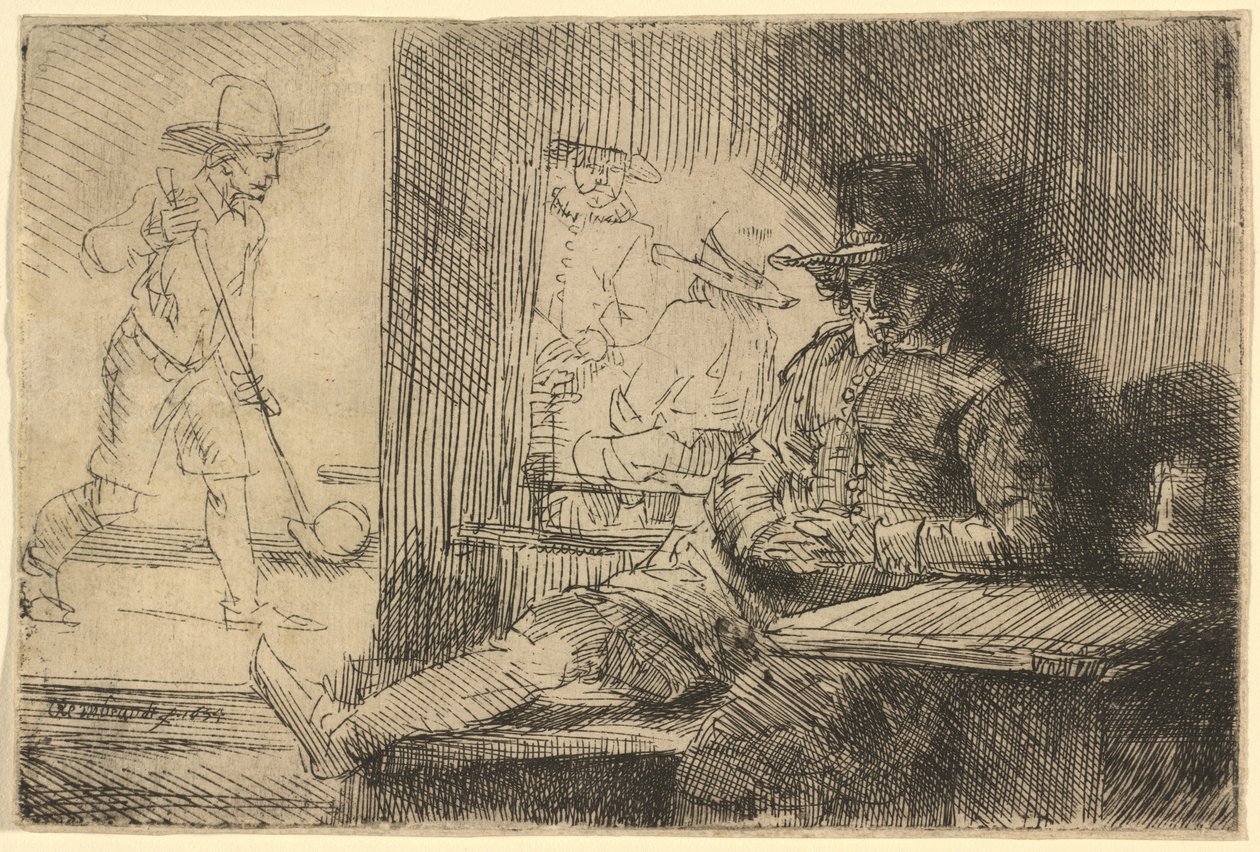 Der Golfspieler von Rembrandt van Rijn