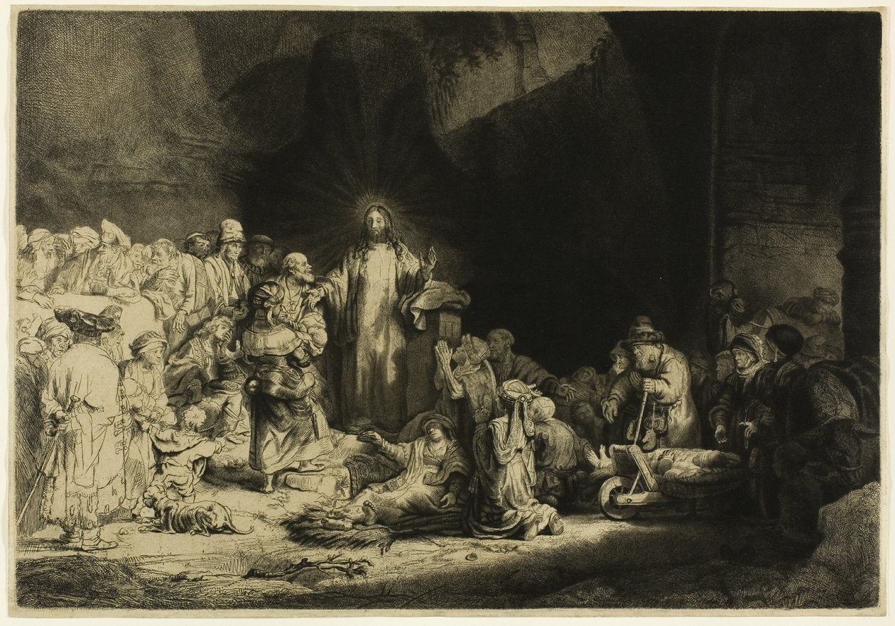 Der Hundertguldenblatt von Rembrandt van Rijn
