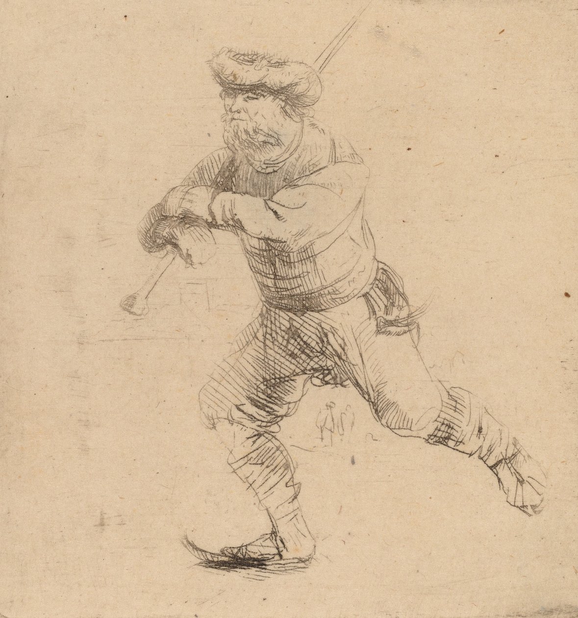 Der Skater, ca. 1639 von Rembrandt van Rijn